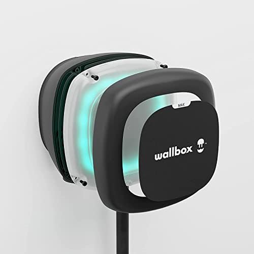 Wallbox Pulsar Max, Chargeur VE 7.4 KW – Intérieur/Extérieur – Noir | Installation Facile & Compatible Alexa & Google Ho