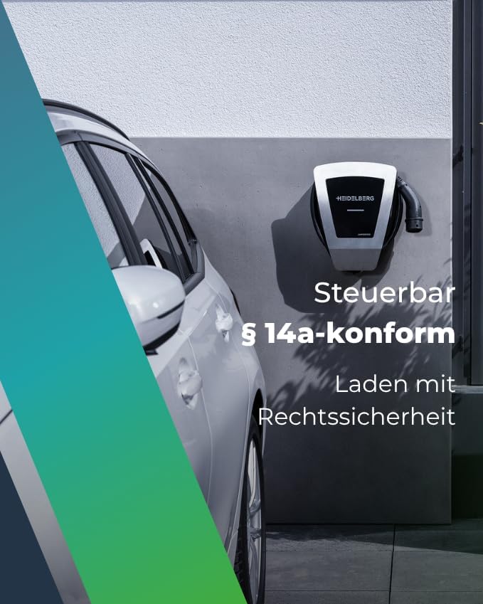 Amperfied Wallbox HEIDELBERG 11 kW pour particuliers et entreprises Station de charge avec garantie 5 ans Station de cha