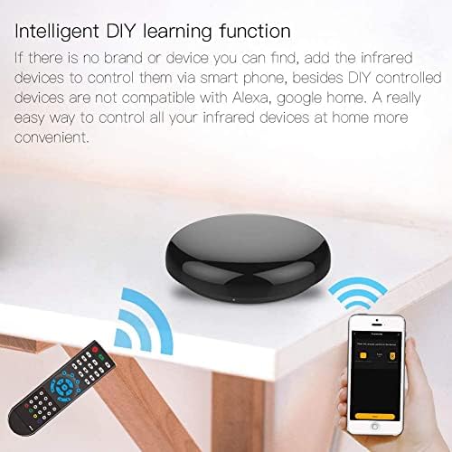 Télécommande universelle IR Smart Home compatible Alexa + Infrarouge + Maison intelligente
Télécommande universelle IR 