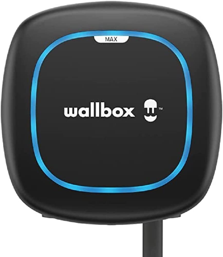 Wallbox Pulsar Max, Chargeur VE 7.4 KW – Intérieur/Extérieur – Noir | Installation Facile & Compatible Alexa & Google Ho